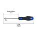 Desarmador de cruz 3/16" x 4" mango Comfort Grip, PRETUL