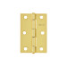 Bisagra rectangular 3" acero latonado, HERMEX