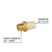 Adaptador macho de CPVC 1/2" con inserto de latón, FOSET