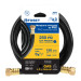 Manguera para gas, PVC negra, 3/8" flare, 1.5 m, FOSET