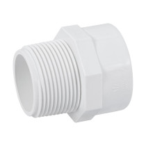 Adaptador macho de PVC de 1-1/4", FOSET