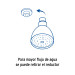 Regadera cónica 2-1/2", metálica, brazo y chapetón, cromo