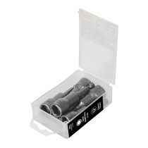 Estuche con 5 dados magnéticos de 12 mm largo 2-1/2", EXPERT