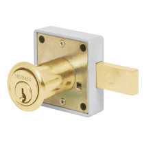 Cerradura para mueble, modelo 25, latón, HERMEX