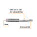 Machuelo semicónico 3/8"x 24 cuerda fina, TRUPER