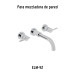 Juego manerales mezcladora de pared, lavabo, cromo, ELEMENT
