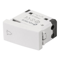 Interruptor para timbre, línea Oslo, color blanco, VOLTECK