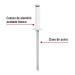 Bolsa c/50 remaches 1/8"x5/16" blancos de aluminio, ala 1/4"
