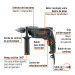Rotomartillo/destornillador 1/2", 700W, TRUPER INDUSTRIAL