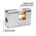 Candado antipalanca, 80mm, blindado, llave puntos, HERMEX
