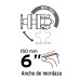Tornillo de banco 6" tipo europeo de hierro nodular, TRUPER