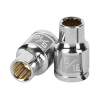 Dado de 5/16", 12 puntas, cuadro 3/8", TRUPER