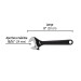 Llave ajustable (perico) 8" pavonada, PRETUL
