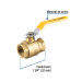 Válvula de esfera para gas, roscable, 1-1/4", alta presión