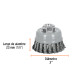 Carda copa 3" alambre trenzado grueso, Multi-rosca, TRUPER