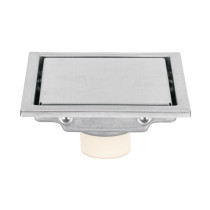 Resumidero reversible de 4", anti olores, acero inox, AQUA