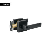 Cerradura manija "Módena" p/baño, negro mate, HERMEX