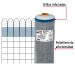 Rollo de 30 m x 0.6 m de malla mosquitera plástica gris