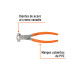 Tenaza plafonera industrial 8", TRUPER