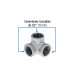 Codo rincón acero galvanizado de 1/2", FOSET