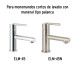 Cartucho cerámico para monomando lavabo y fregadero, FOSET