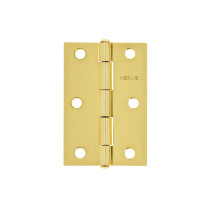Bisagra rectangular 3" acero latonado, HERMEX