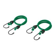 Bolsa con 2 tensores elásticos verdes de 45 cm, PRETUL