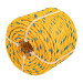 Metro de cuerda amarilla de polipropileno 6 mm, rollo 46m