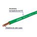 Carrete con 10 m de cable THHW-LS 8 AWG verde, VOLTECK