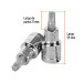 Dado punta torx T-45, cuadro 1/2", TRUPER
