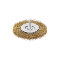 Carda circular 4" alambre fino para taladro, TRUPER