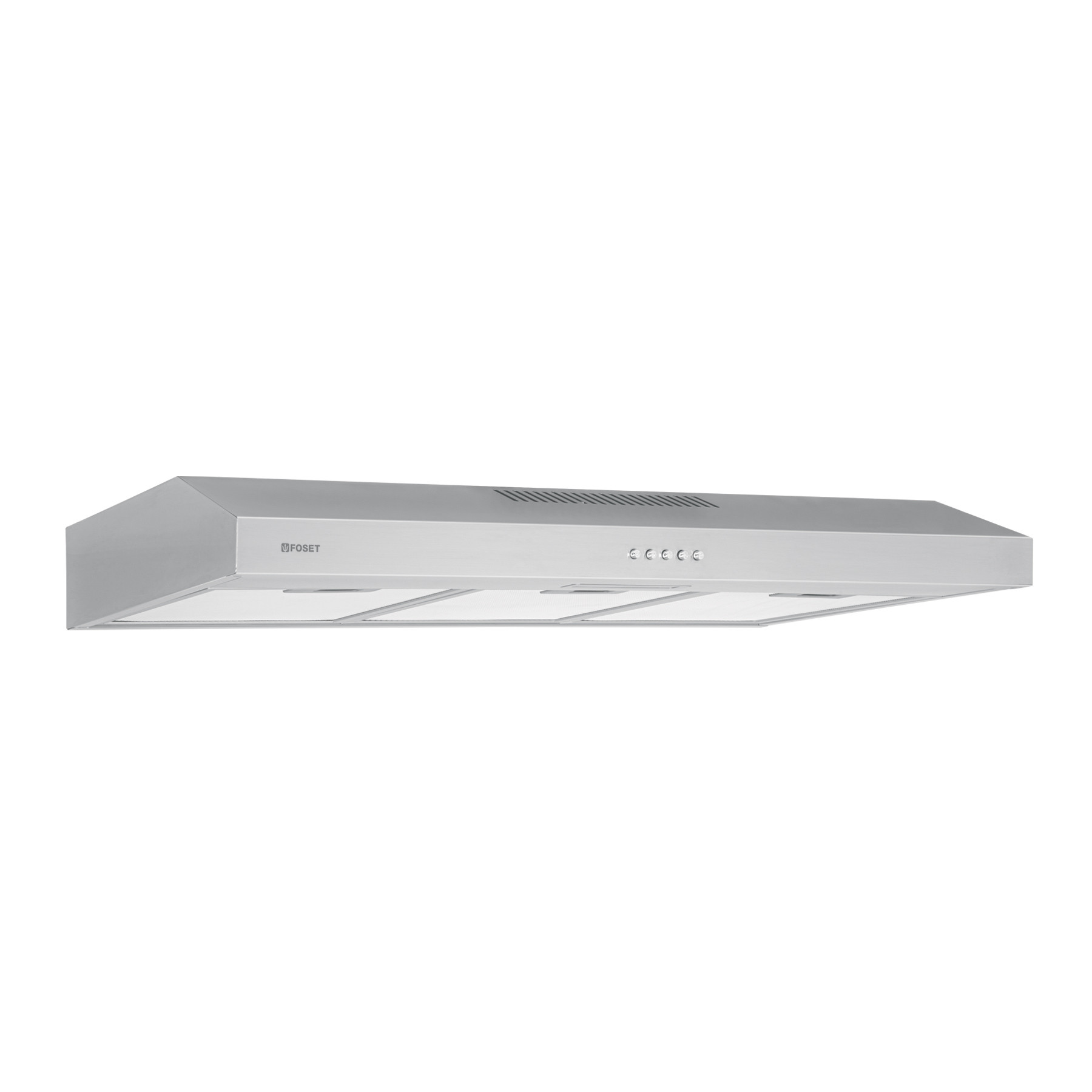 Campana extractora 80cm, empotrable, acero inoxidable, FOSET