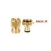 Conector 3/4" rápido de latón grifo-manguera sistema click