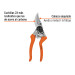 Tijera para poda 8" de aluminio cuchilla de paso, TRUPER