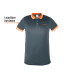 Playera polo performance para hombre, gris, CH, TRUPER