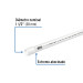 Tubo de 1-1/2" PVC hidráulico RD 26, 3m, 1.2kg, FOSET