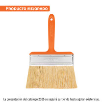 Brocha para encalar e impermeabilizar de 6", mango plástico