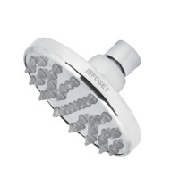 Regadera cromo 4" plato redondo, sin brazo, FOSET ELEMENT