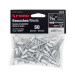 Bolsa c/50 remaches 3/16"x1/4" blancos de aluminio, ala 3/8"