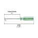 Desarmador punta Torx T 10 mango de PVC, PRETUL