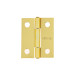 Bisagra rectangular 1-1/2" acero latonado, HERMEX