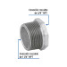 Reducción bushing acero galvanizado 1-1/4 x 3/4", FOSET