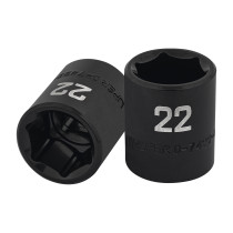 Dado de impacto de 22 mm, 6 puntas, cuadro 1/2", TRUPER