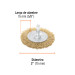 Carda circular 3" alambre grueso para taladro, TRUPER