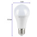 Pack 4 focos LED 12W (75W) A19, 6500K blanca fría, 1050 lm