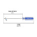 Desarmador de cruz 1/8" x 4" mango de PVC, PRETUL