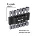 Juego de 14 dados para taladro, PRETUL