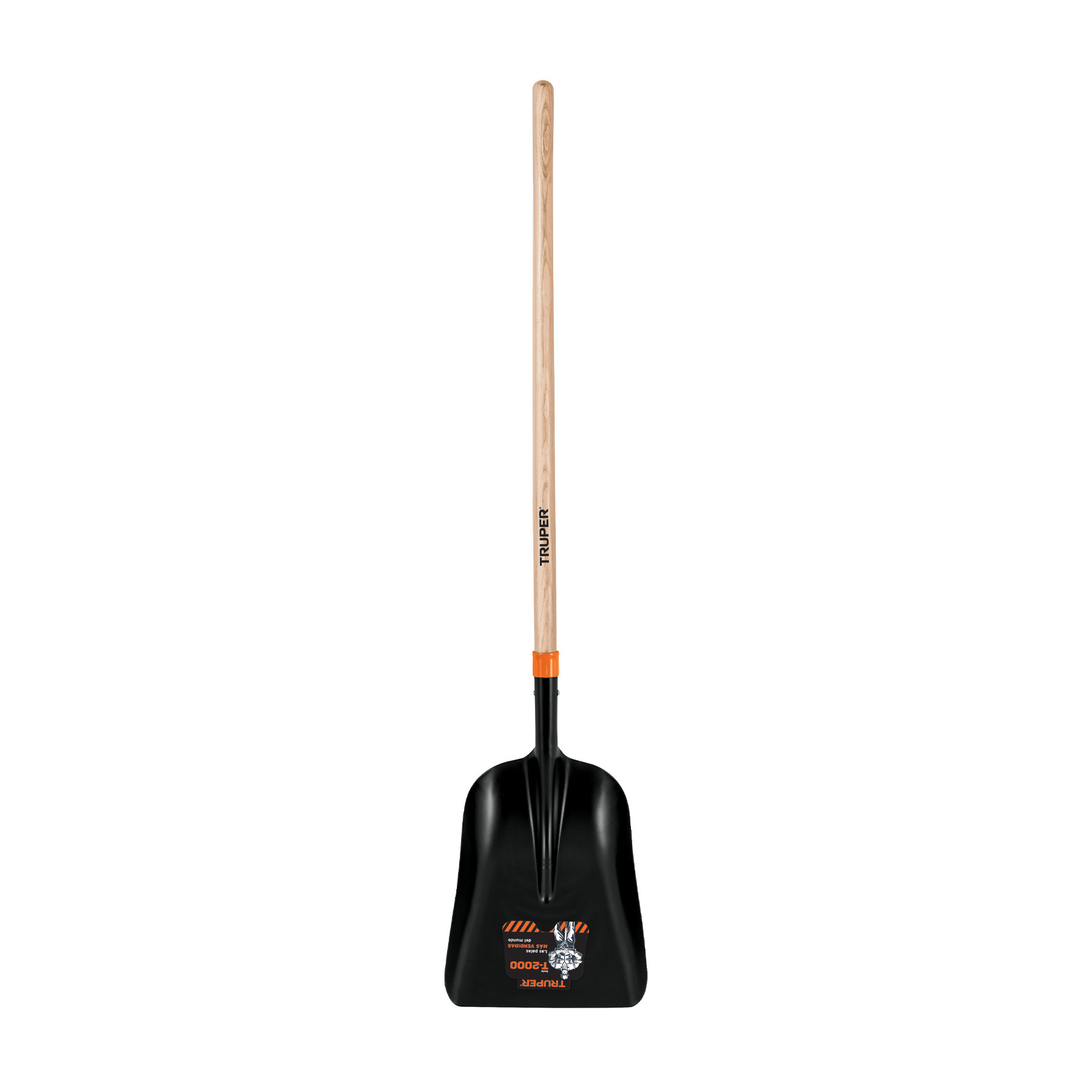 Pala carbonera chica T-2000 con mango largo de 43", TRUPER