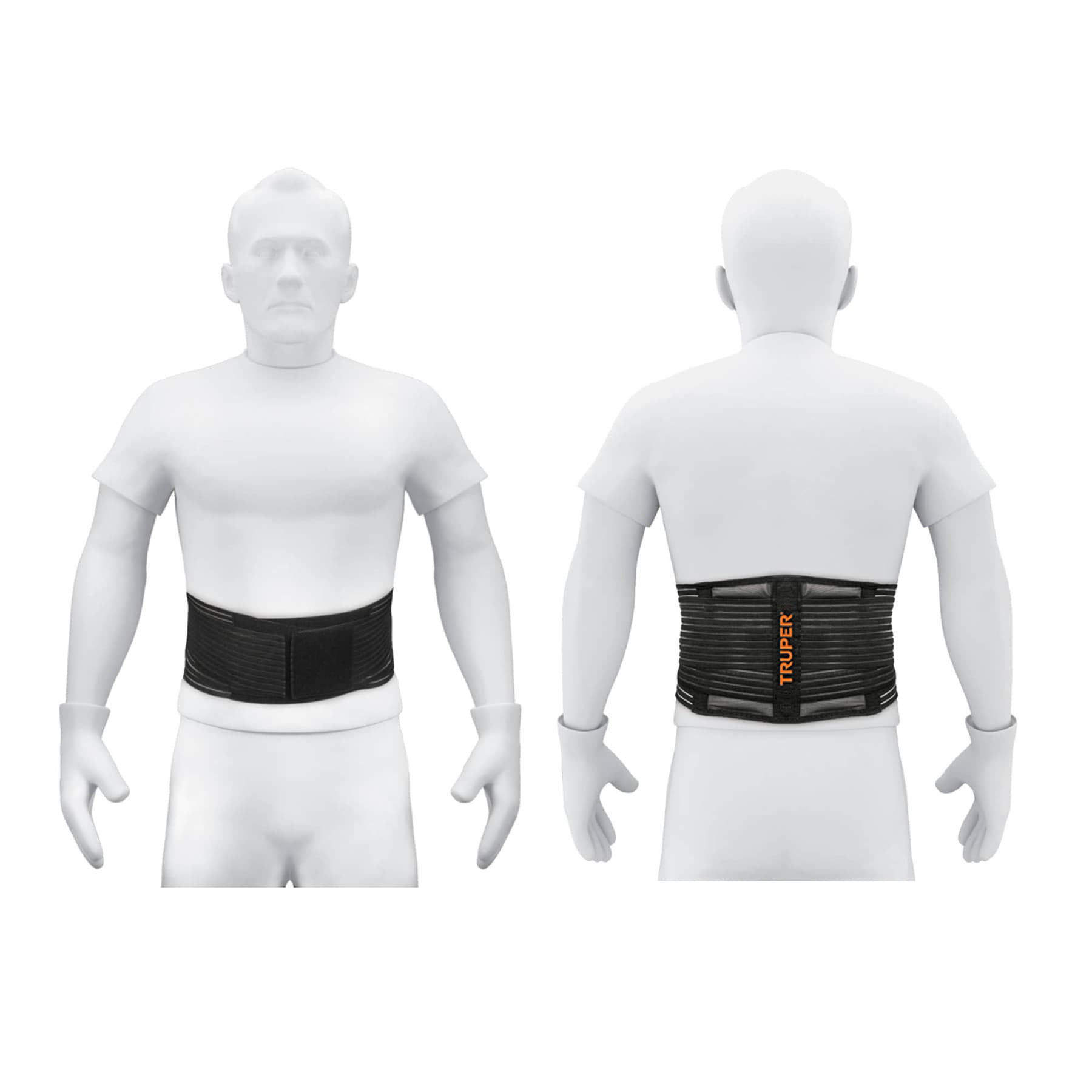 Faja lumbar tipo cinturón de malla transpirable, EG, TRUPER