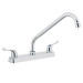 Mezcladora 8" fregadero cromo, cuello largo, palanca, BASIC